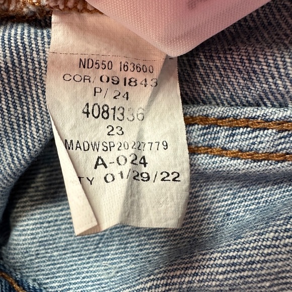 Madewell Baggy Straight Jeans size 23 - Picture 6 of 11